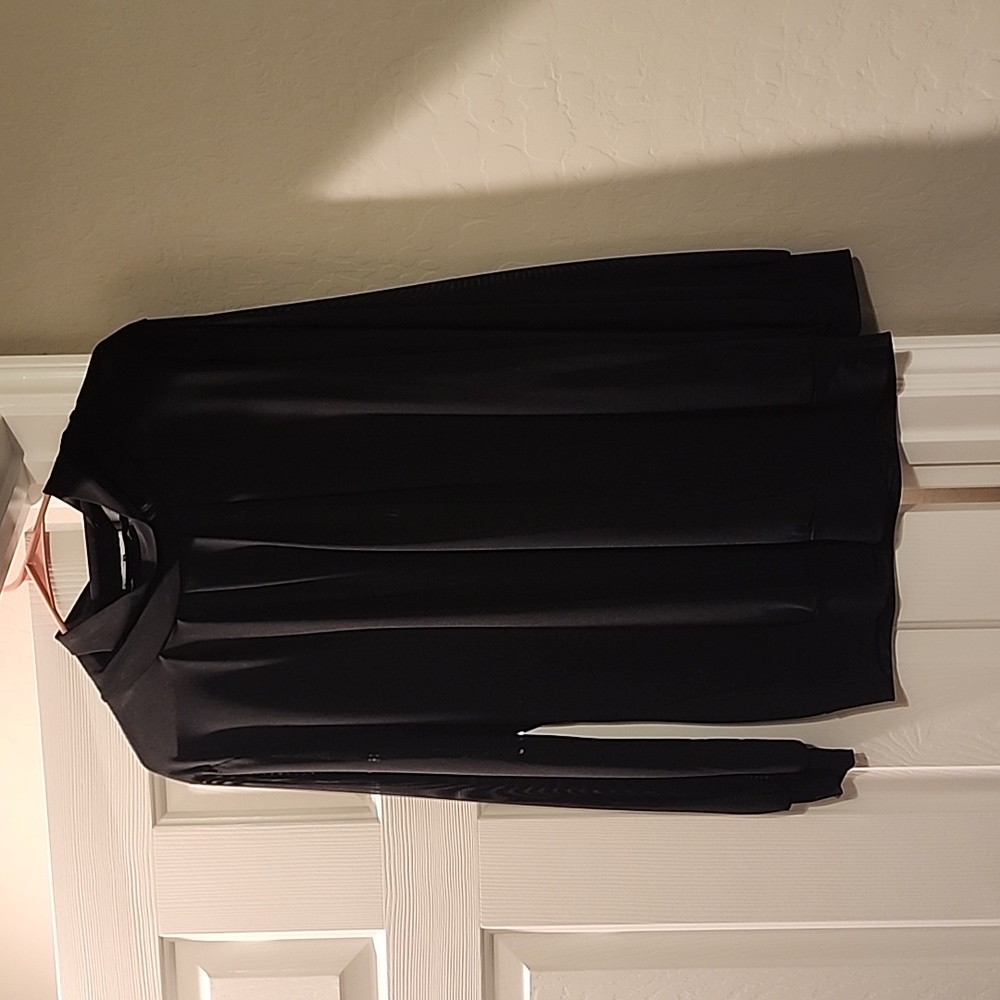 Womens black see through top